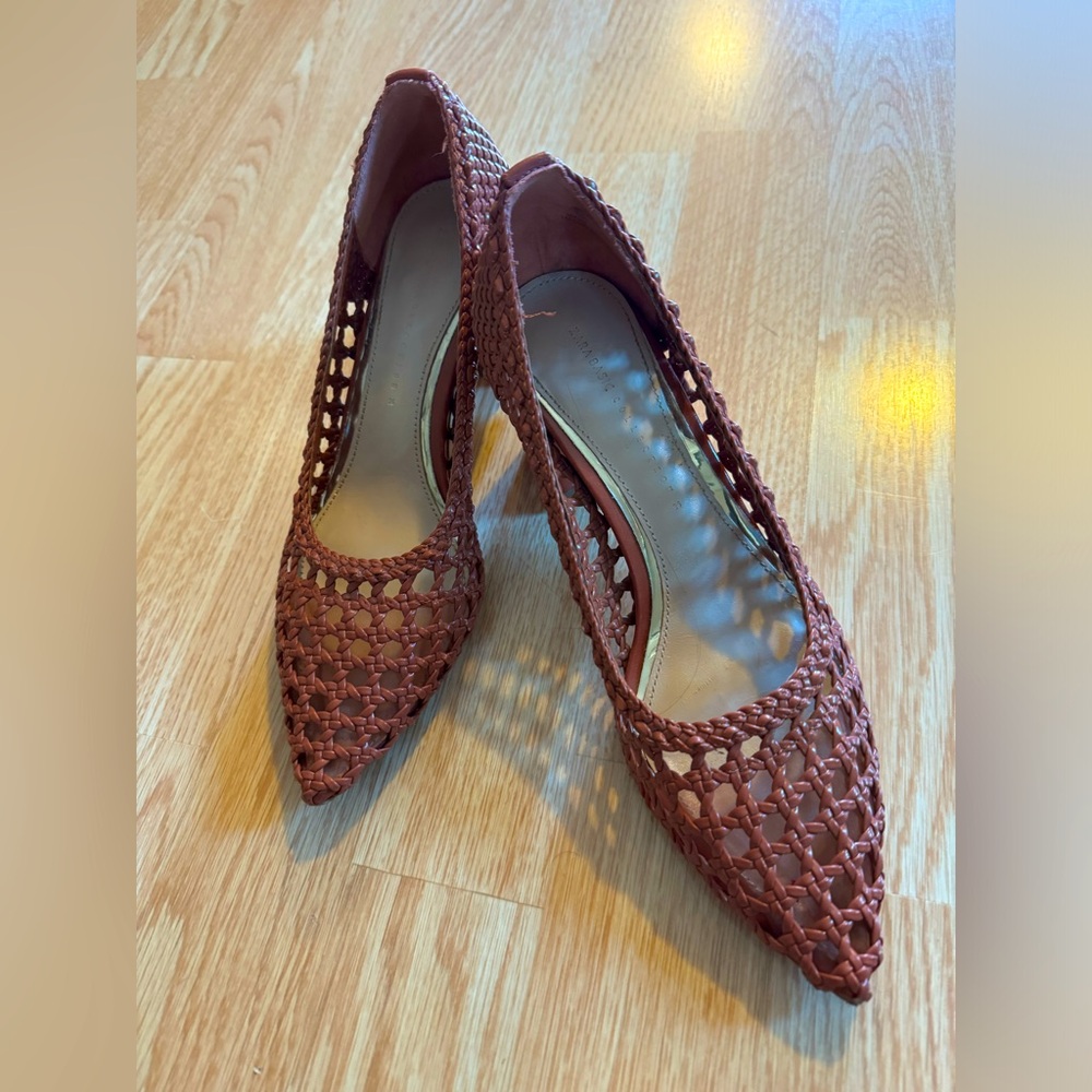 Zara rattan detail summer heel